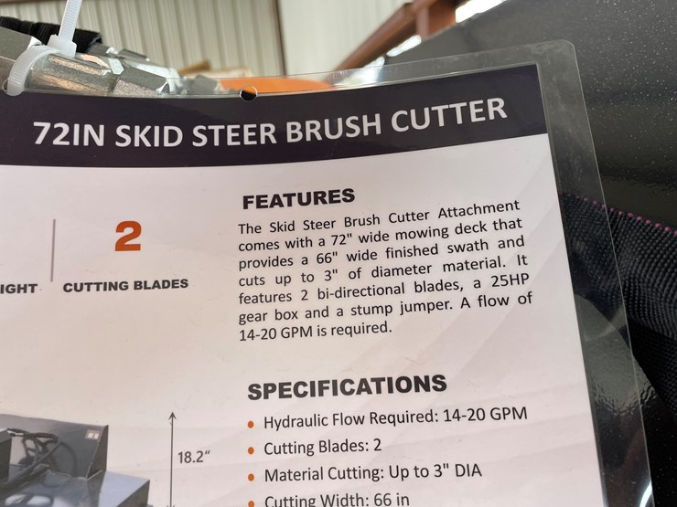 #4317-•-unused-2026-wolverine-skid-steer-brush-cutter-attachment-image-4