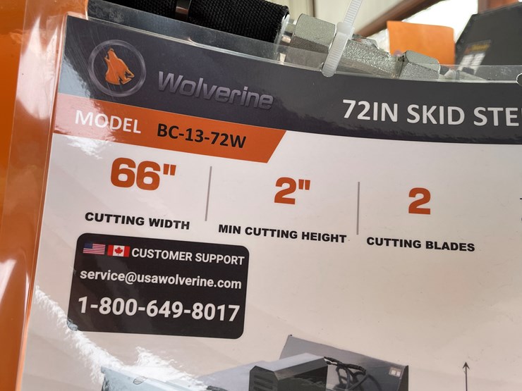 #4318-•-unused-2026-wolverine-skid-steer-brush-cutter-attachment-image-2