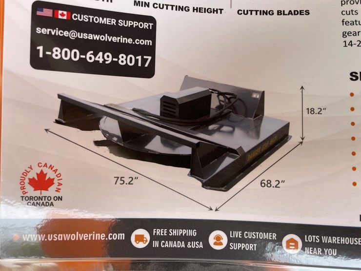 #4321-•-unused-2026-wolverine-skid-steer-brush-cutter-attachment-image-3