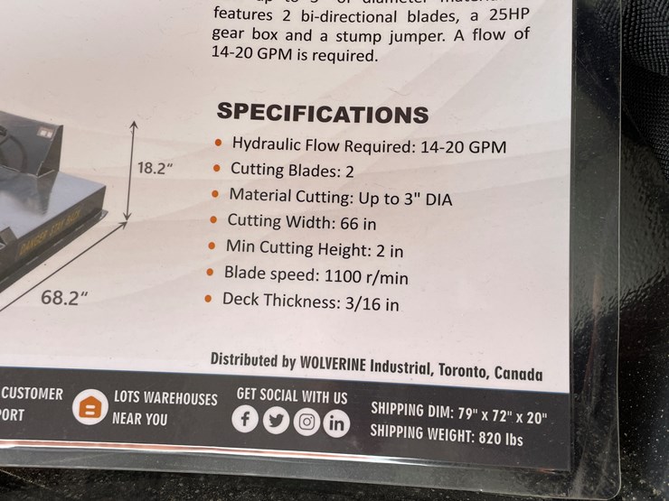 #4318-•-unused-2026-wolverine-skid-steer-brush-cutter-attachment-image-5
