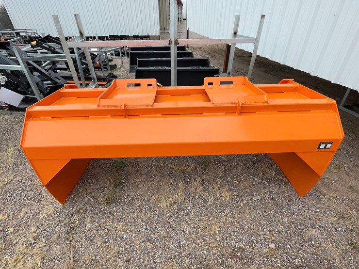 #4354-•-unused-2026-wolverine-skid-steer-snow-pusher-image-1