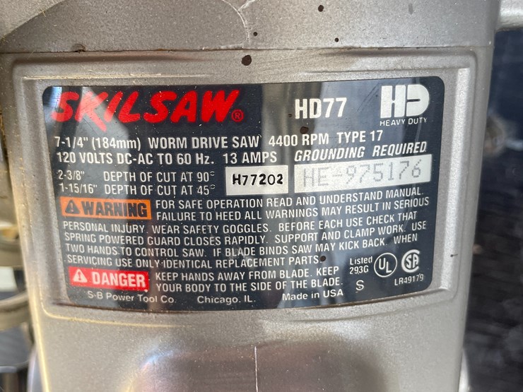 #1487-•-skilsaw-7-1/4"-worm-drive-saw-(offsite-in-el-paso)-image-2