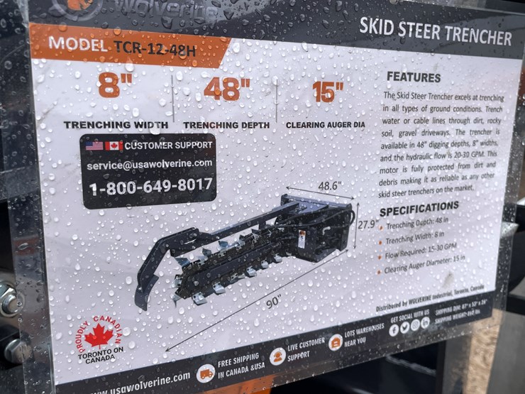 #4323-•-unused-2026-wolverine-skid-steer-trencher-attachment-image-1