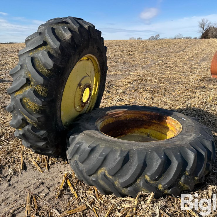 Goodyear 18.4-38 Dual Rims & Tires