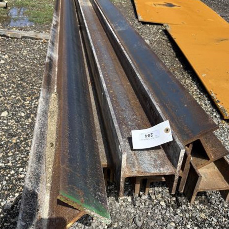 #284 • Bundle Of I-Beam - 1/2" Thick - Up To 16' Length