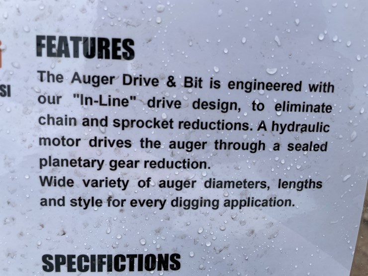 #4355-•-unused-2026-wolverine-skid-steer-auger-drive-and-bit-attachment-image-4