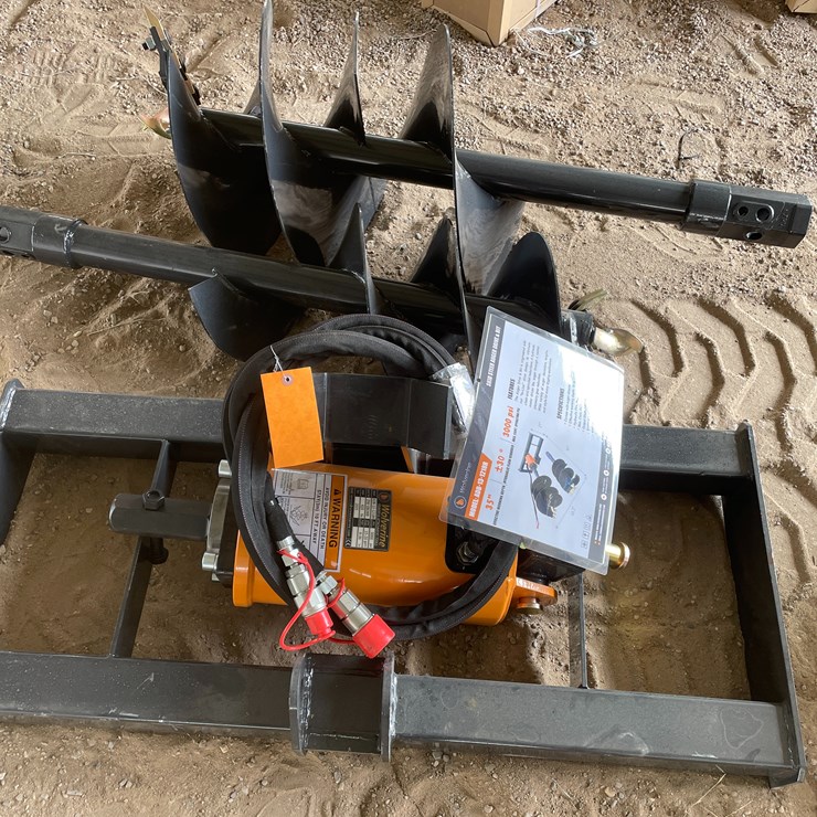#4359 • Unused 2026 Wolverine Skid Steer Auger Drive and Bit Attachment