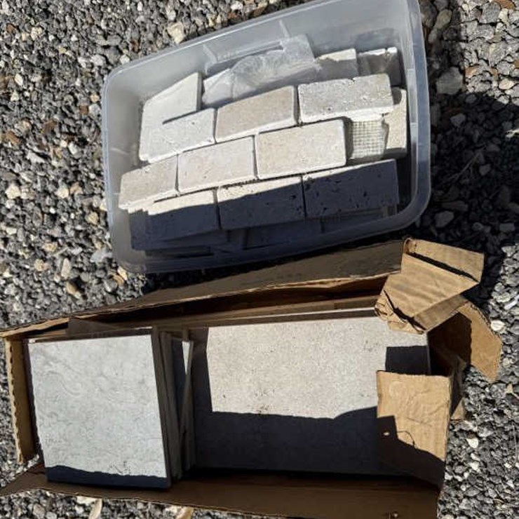 #61 • (2) Crossville Tile Boxes - 18" x 6" &