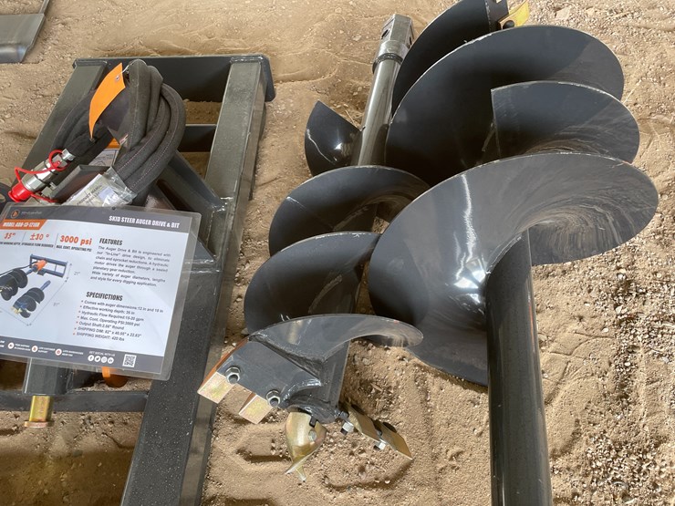 #4359-•-unused-2026-wolverine-skid-steer-auger-drive-and-bit-attachment-image-10