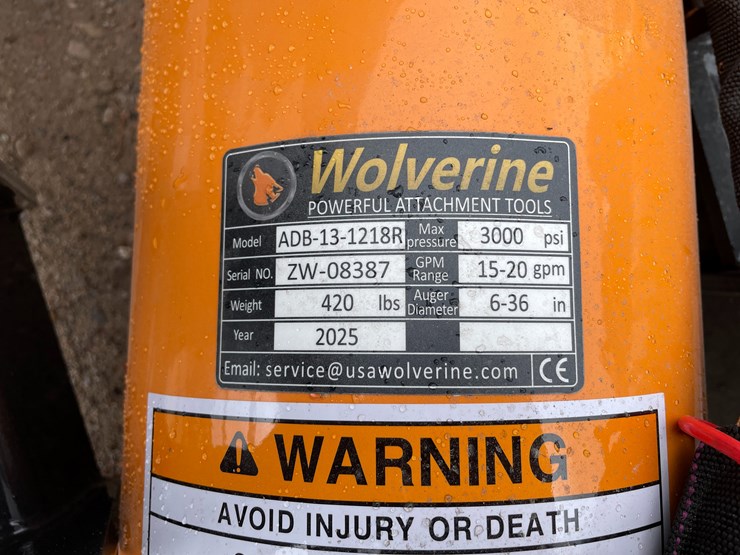 #4355-•-unused-2026-wolverine-skid-steer-auger-drive-and-bit-attachment-image-11