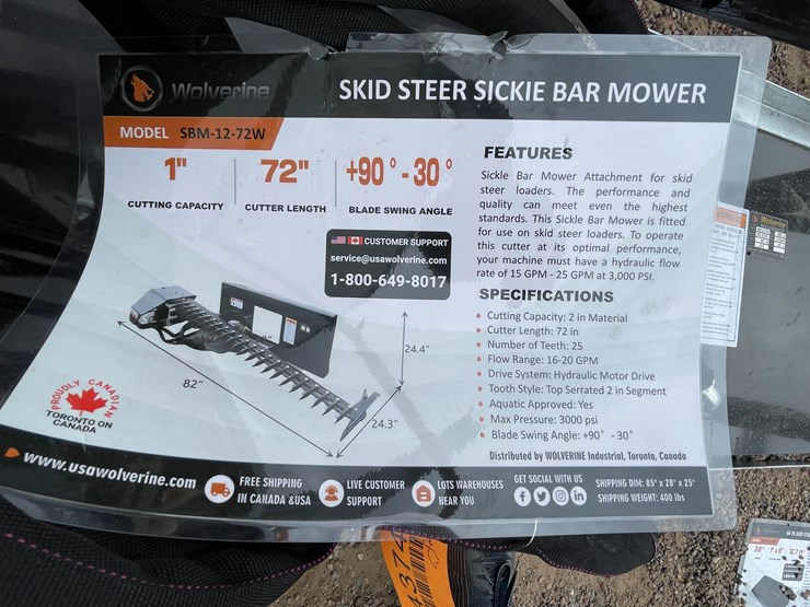 #4374-•-unused-2026-wolverine-sickle-bar-mower-attachment-image-1