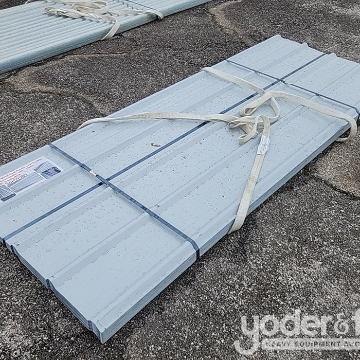 Unused White Metal Roof Panels 8' x 3' (70 of)