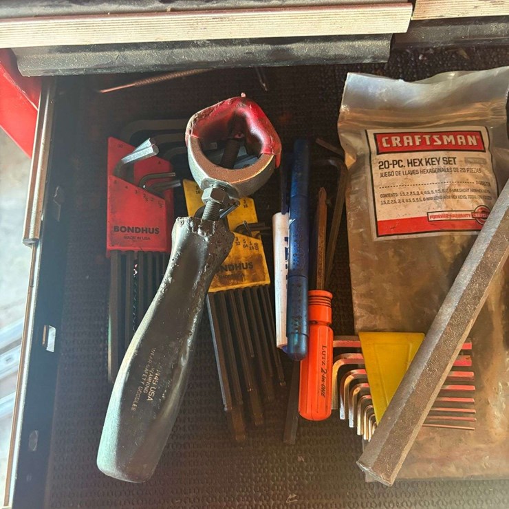 Allan Wrenches, punches, scissors, and magnet