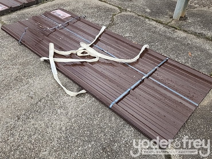 unused-brown-metal-roof-panels-8'-x-3'-(30-of)-image-2