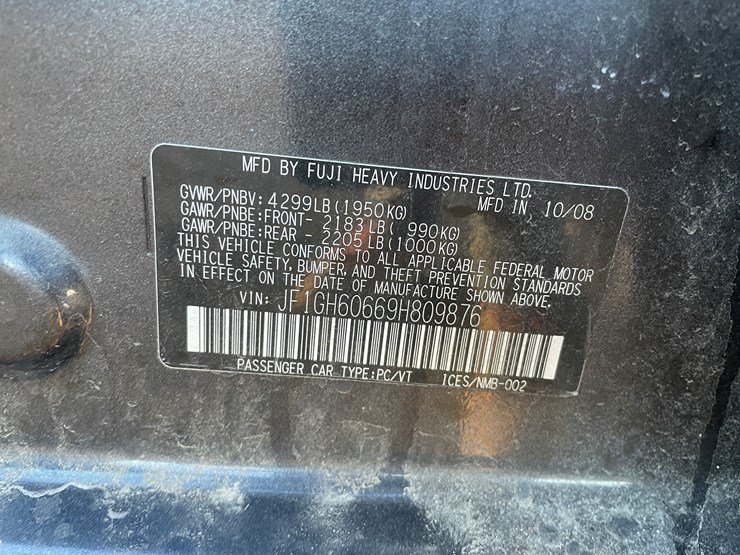 #2039-•-2009-subaru-impreza-awd-wagon-(has-wi-title)-image-9