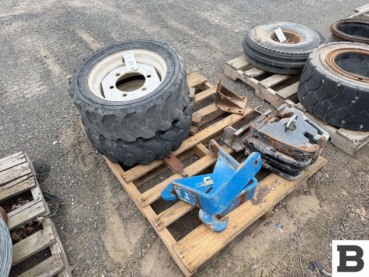 misc.-tractor-weights-and-brackets,-27x8.5-15-tires-and-rims-image-2