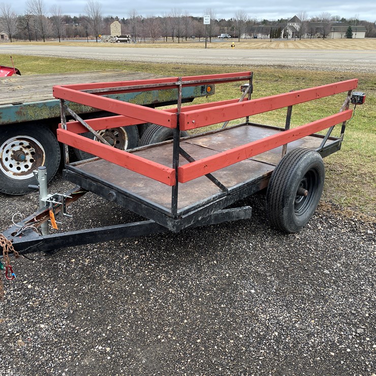 #3052 • 8' Single Axle Trailer (No Title)