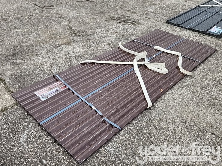 unused-brown-metal-roof-panels-8'-x-3'-(30-of)-image-1