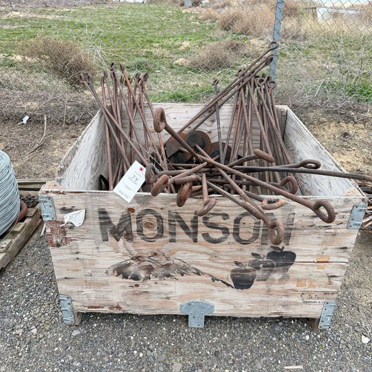 Auger-Style Orchard Trellis Anchors