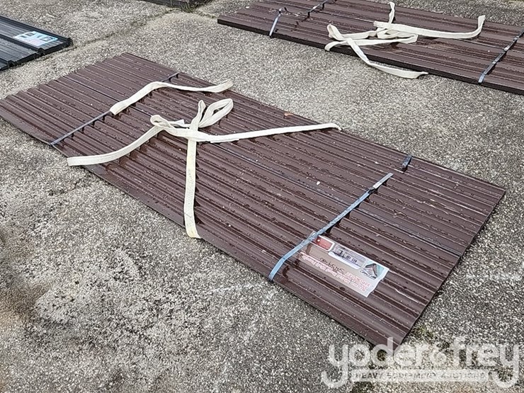 unused-brown-metal-roof-panels-8'-x-3'-(30-of)-image-4