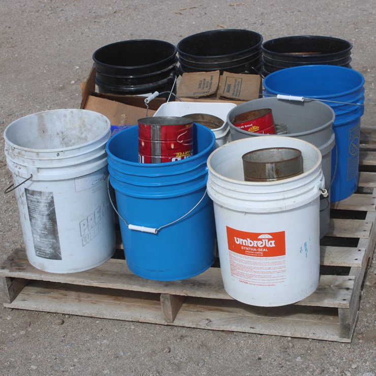 #3007 • Pallet With Large Assortment Of Nails And Staples