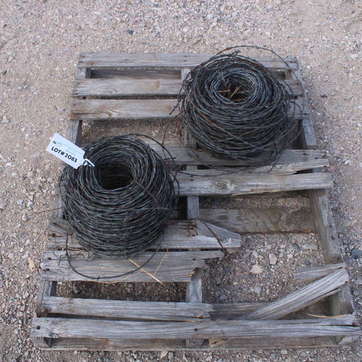 #2083 • 2 Rolls Of Used Barb Wire