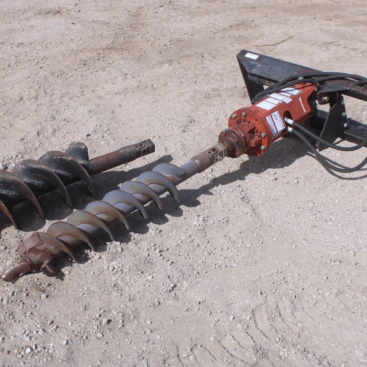 #2099 • RINO Skid Steer Quick Attach Post Hole Digger