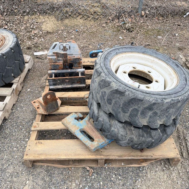 Misc. Tractor Weights and Brackets, 27x8.5-15 Tires and Rims