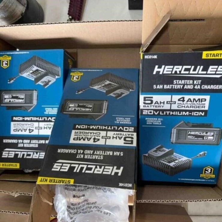 3 HERCULES BATTERY CHARGERS