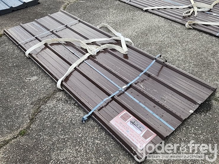 unused-brown-metal-roof-panels-8'-x-3'-(30-of)-image-4