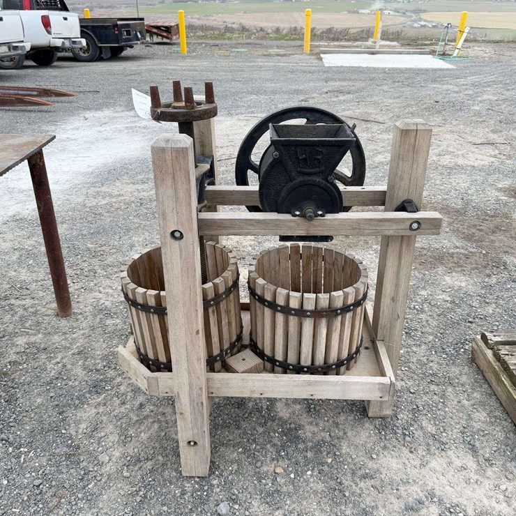 Old-Fashioned Mechanical Fruit Press