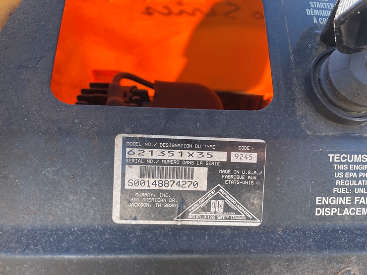 #3105-•-tecumseh-3521-euro-series-snow-blower-image-6