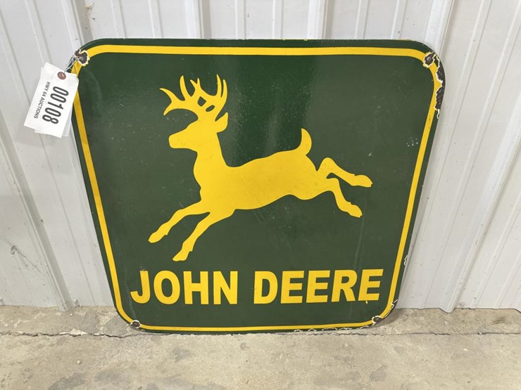 #108-•-john-deere-one-sided-porcelain-sign-image-1