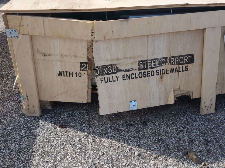 (1)-sdlaunch-sdlc2030ft---20'-x-30'-allsteel-carport-w/-enclosed-sidewalls-image-2