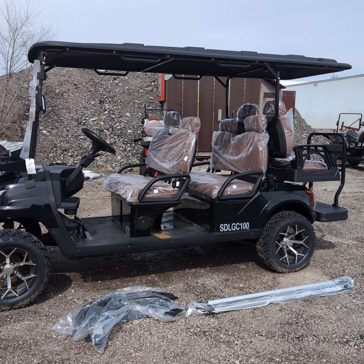 SDLGC100 - 6 Seater Golf Cart Assembled - Black