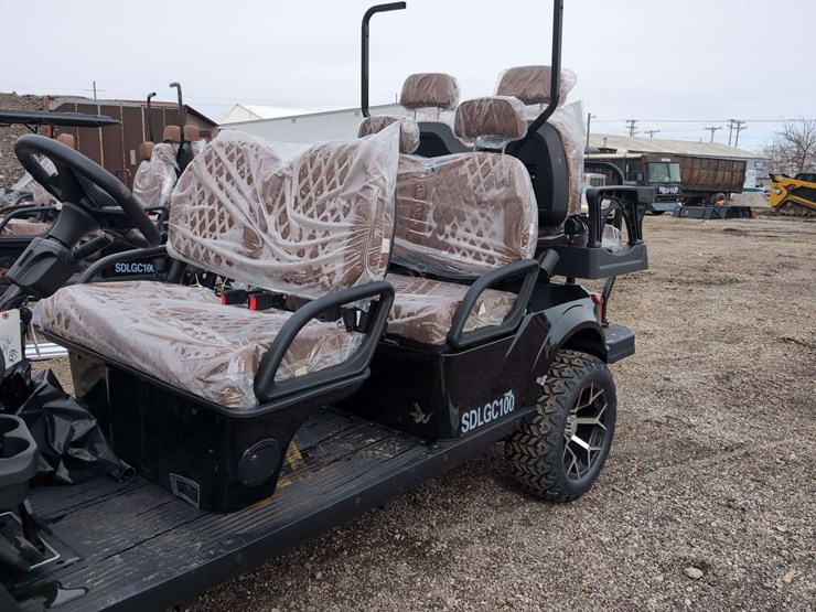 sdlgc100---6-seater-golf-cart---black---partial-assembly-front/rear-end-damage-*review-photos-image-2