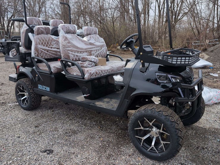 sdlgc100---6-seater-golf-cart---black---partial-assembly-front/rear-end-damage-*review-photos-image-8