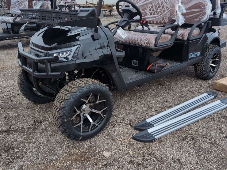 sdlgc100---6-seater-golf-cart---black---partial-assembly-front/rear-end-damage-*review-photos-image-12