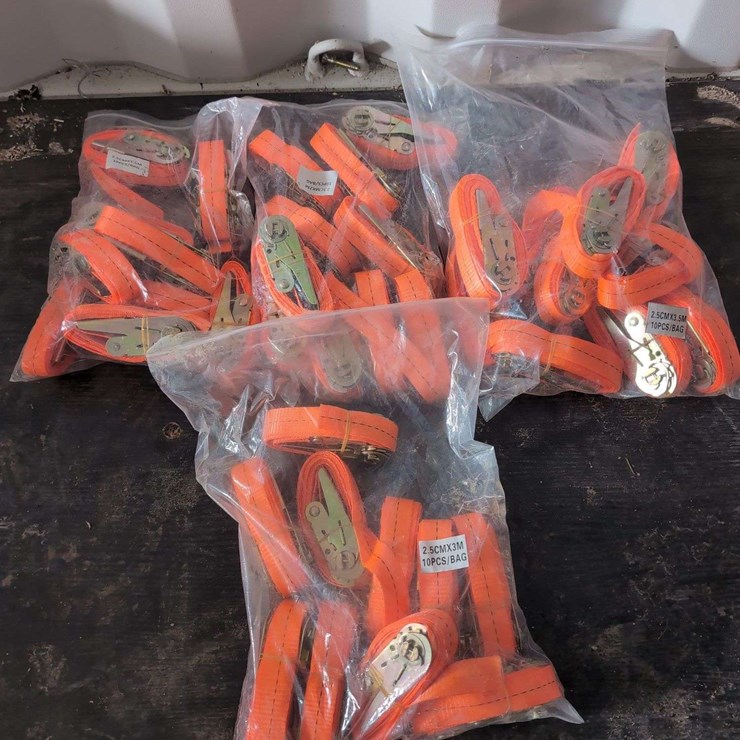 (40) Tie Down Straps - 10/each size 4 sizes - 1" (3.5m,3m,2.5m, and 1.5m long)
