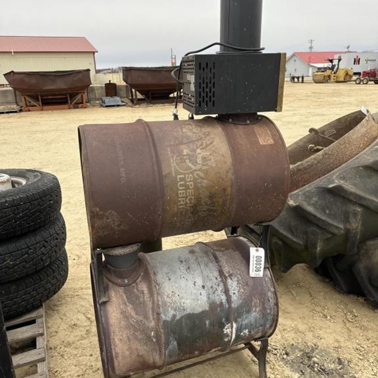 #36 • (2) BARRELL WOOD BURNERS