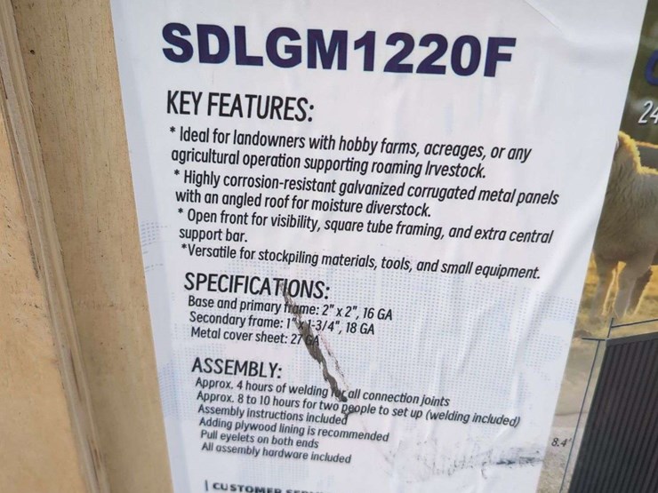 sdlaunch-sdlgm1220f---galvanized-metal-livestock-shed---240-sq-ft.-image-3