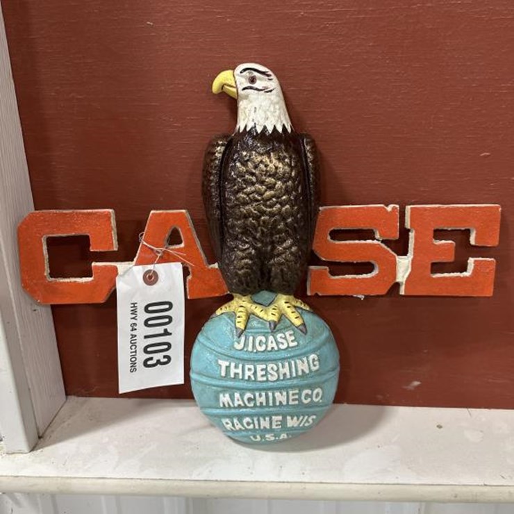 #103 • CASE EAGLE CAST IRON SIGN