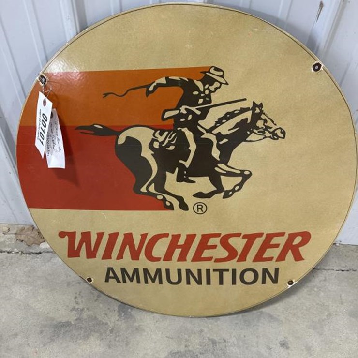 #101 • WINCHESTER ONE SIDED PORCELAIN SIGN