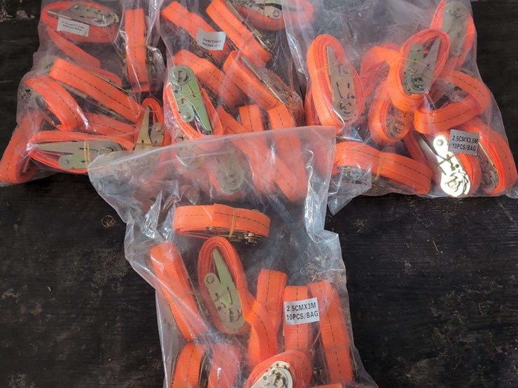 (40)-tie-down-straps---10/each-size-4-sizes---1"-(3.5m,3m,2.5m,-and-1.5m-long)-image-1