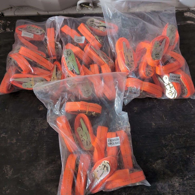 (40) Tie Down Straps - 10/each size 4 sizes - 1" (3.5m,3m,2.5m, and 1.5m long)
