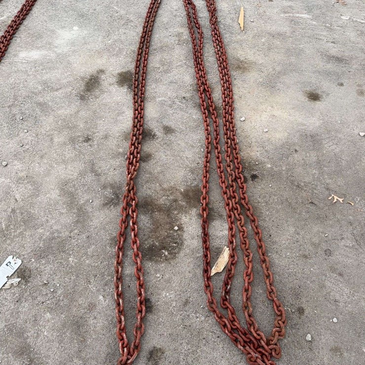 (3) 3/8" Chains 18' Long
