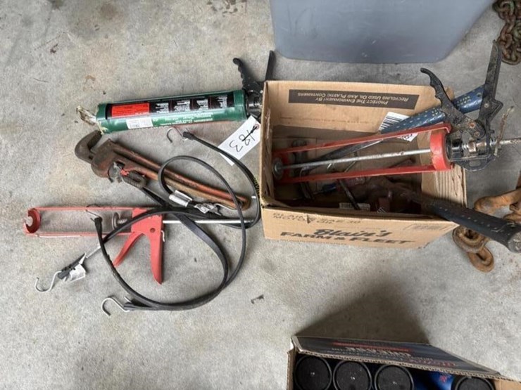 caulk-guns,-pipe-wrench-&-misc-tools-image-1