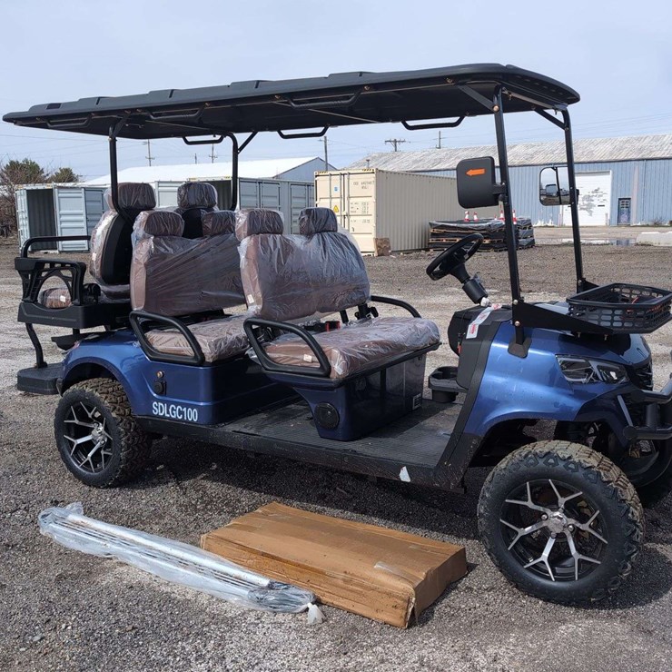 SDLGC100 - 6 Seater Golf Cart Assembled - BLUE