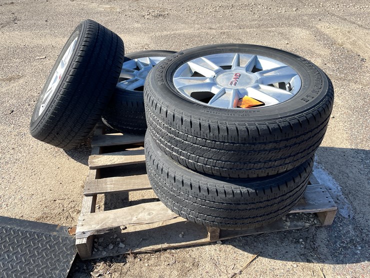 #2347-•-(4)-firestone-destination-le-tires-on-gmc-rims-image-1