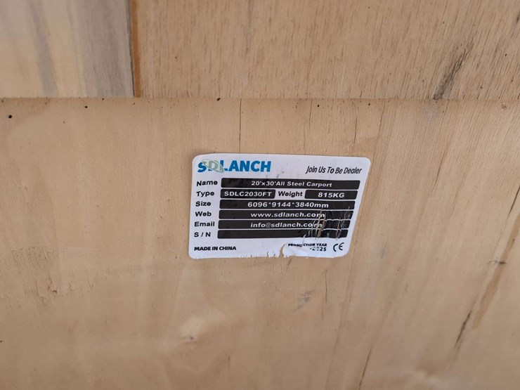 (1)-sdlaunch-sdlc2030ft---20'-x-30'-allsteel-carport-w/-enclosed-sidewalls-image-4